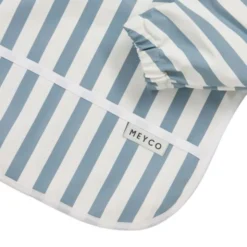 Meyco Mouwslab - Fat Stripe - Jeans Blue - 1-pack