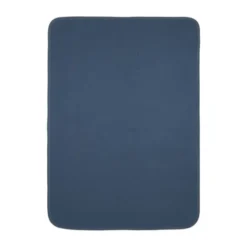 Meyco Pure Deken Gebreid - 75 x 100 cm - Jacquard - Indigo