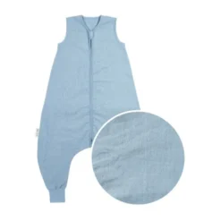 Meyco Studio Jumper Ongevoerd Linnen - Jeans Blue - 104 cm
