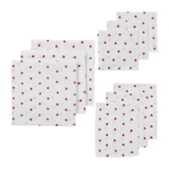 Meyco Sweet Heart Starterset Hydrofiel - 9-Pack - Red