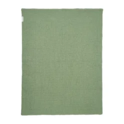 Meyco Wafel Teddy Ledikantdeken - 100 x 150 cm - Olive Green