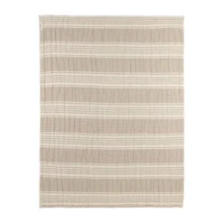 Meyco Wiegdeken - Hydrofiel Jacquard Stripe - Indigo - 75x100 cm