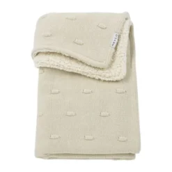Meyco Wiegdeken Knots Teddy - 75 x 100 cm - Soft Sand