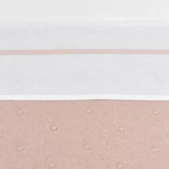 Meyco Wieglaken Wit Met Bies 75 x 100 cm Soft Pink