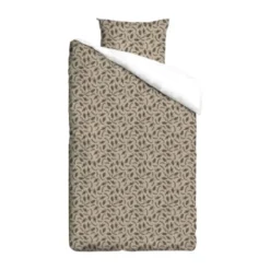 Mies & Co Cozy Cottage Dekbedovertrek - 140 x 200 cm - Humus