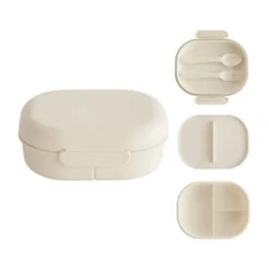 Mushie - Lunchbox Incl. Bestek - Blush