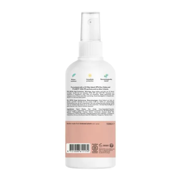 Naïf Zonnebrandspray Voor Baby & Kind - SPF 50 - 100 ml