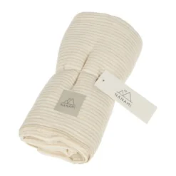 Nanami Swaddle - Stripe - 100 x 135 cm - Dark Sand