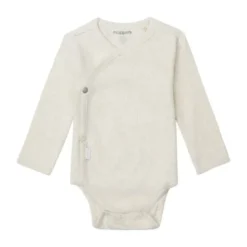 Noppies Nino Romper - Rib - Oatmeal - Mt. 44