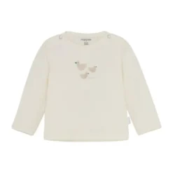 Noppies Noam Shirt met Lange Mouwen - Maat 44 - Egret