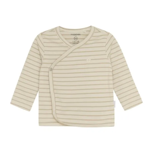 Noppies Nour Overslagshirt - Stripe - Maat 44 - Offwhite