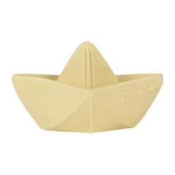 Oli & Carol Bad- en Bijtspeeltje Origami Boot - Vanilla