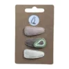 Ootje Kadootje Babyhaarclipjes - 3 Stuks - Groente Avocado/Nude/Ecru
