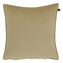 Overseas Middlestitch Kussen- 45 x 45 cm - Velours – Beige