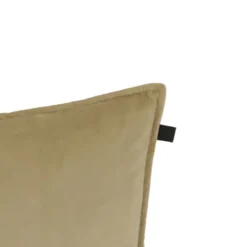 Overseas Middlestitch Kussen- 45 x 45 cm - Velours – Beige