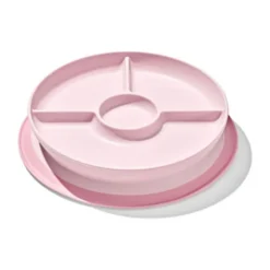 Oxo Tot Stick & Stay Bord met 3 vakjes - Blossom