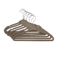 Puck Kledinghanger - 6 stuks - Velours Zand