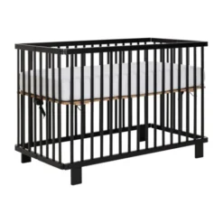 Puck Ledikant 60x120 Inklapbaar - Zwart