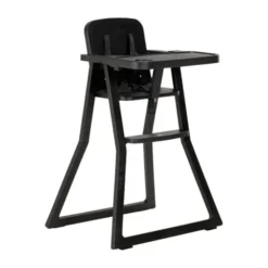 Puck Plain Kinderstoel - Zwart