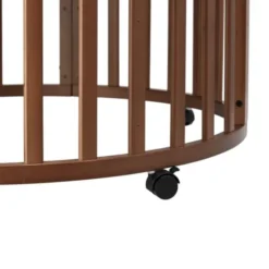 Puck Ronde Box Inclusief Matras - Walnoot