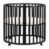 Puck Ronde Box - Zwart - Inclusief Matras