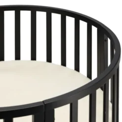 Puck Ronde Box - Zwart - Inclusief Matras