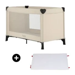 Qute Q-Sleep Campingbed Easyfold + Q-Matti Matras incl. Hoes - Ivory