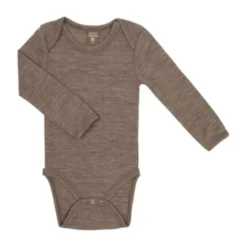 Smallstuff Drop Needle Romper Lange Mouw Nature Mt. 68
