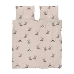 Snurk Bunny Dekbedovertrek – 200 x 200/220 cm – Beige