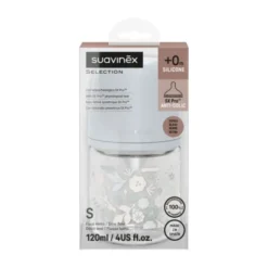 Suavinex Wonderland SX Pro Fles Glas - Slow Flow - 120ml - Blauw