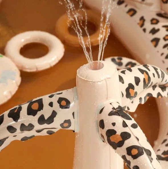Swim Essentials Zwembad Met Glijbaan - 210 cm - Leopard Beige