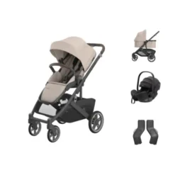 UPPAbaby Cruz V3 Kinderwagen Ada + UPPAbaby Cruz Autostoel Adapters + Baby-Safe Pro Autostoel - Pitch Black