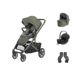 UPPAbaby Cruz V3 Kinderwagen Evelyn + UPPAbaby Cruz Autostoel Adapters + Baby-Safe Pro Autostoel - Pitch Black