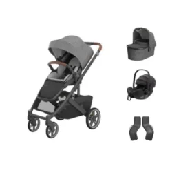 UPPAbaby Cruz V3 Kinderwagen Greyson + UPPAbaby Cruz Autostoel Adapters + Baby-Safe Pro Autostoel - Pitch Black