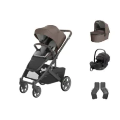 UPPAbaby Cruz V3 Kinderwagen Owen + UPPAbaby Cruz Autostoel Adapters + Baby-Safe Pro Autostoel - Pitch Black