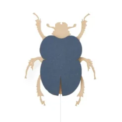 Van Tjalle en Jasper Beetle Muurlamp - Naturel / Blue