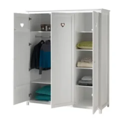 Vipack Amori Kledingkast Wit 3-Deurs