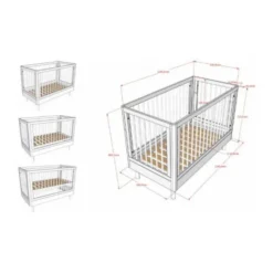 Vipack Babybed - Forrest Beuk - 60 x 120 cm - Wit
