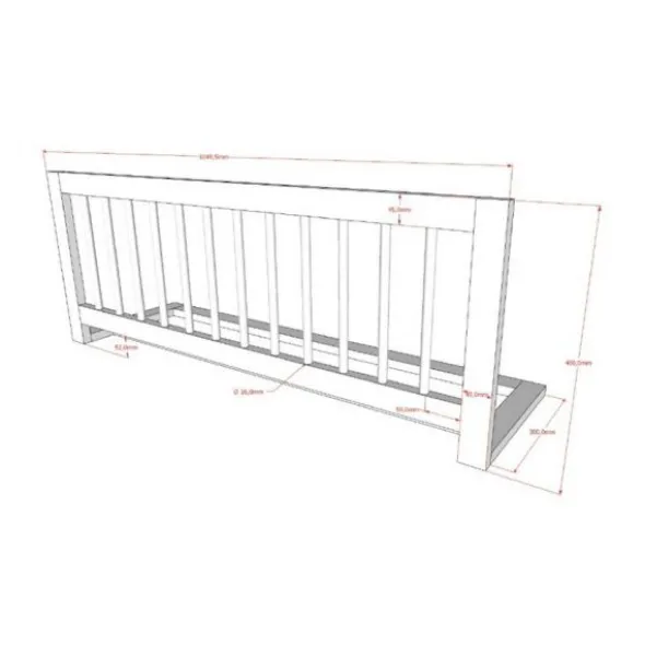 Vipack Bedbeveiliging - Jaxx Forrest - Wit