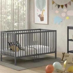 Vipack Dino Babybed - 70 x 140 cm - Antraciet