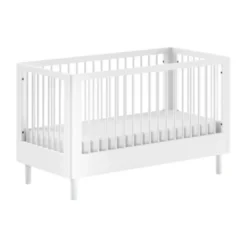 Vipack Forrest Babybed Met Ombouw - 70 x 140 cm - Beuk Wit