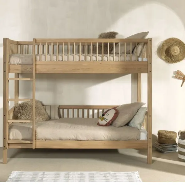 Vipack Forrest Stapelbed - Eik - 90x200 cm