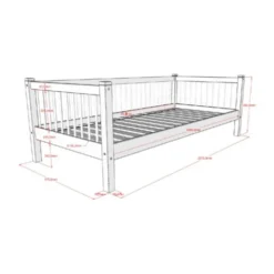 Vipack Kajuitbed - Forrest Beuk - 90 x 200 cm - Natuur