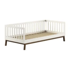 Vipack Kajuitbed - Sezane - 90 x 200 cm - Clay / Walnut
