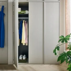 VT Wonen Daily Kast 1-Deurs - 200 x 50 cm - Dakargrau