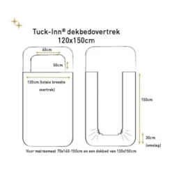Witlof for kids Little Charm Tuck-Inn Overtrek - 120 x 150 cm