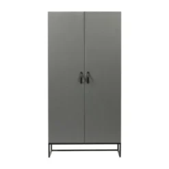 Woood Morris Kast 2-Deurs Grenen Leem