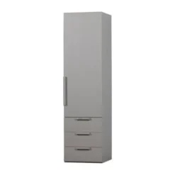 Woood Rens Kledingkast 1-Deurs - Pebble Grey